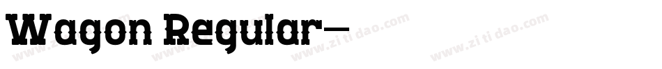 Wagon Regular字体转换